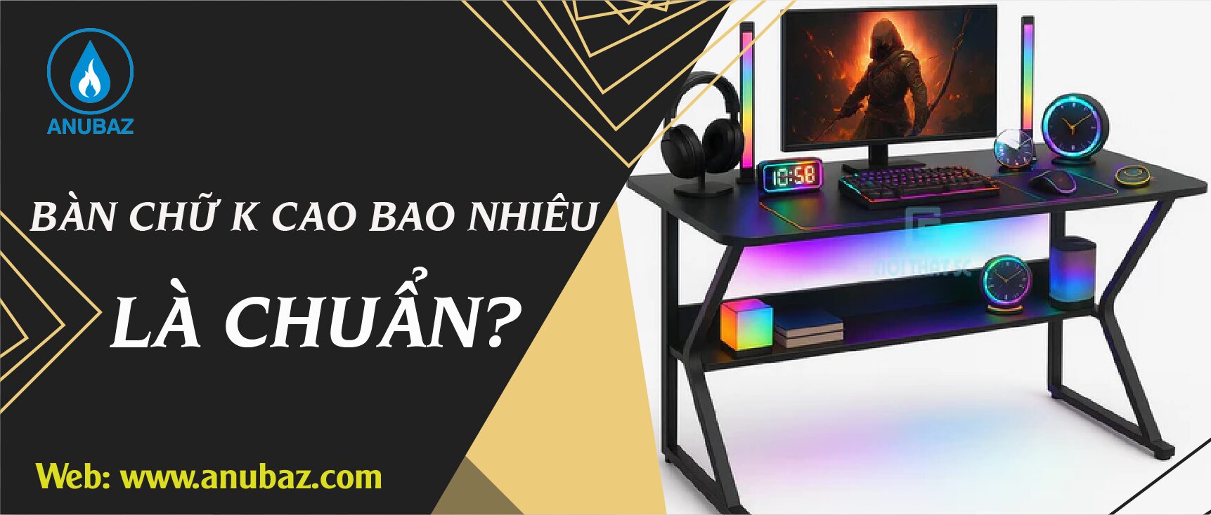 Bàn chữ K cao bao nhiêu là chuẩn?
