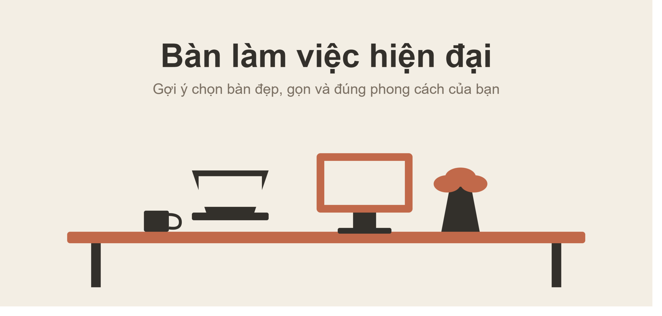 Top 7 Bàn Làm Việc Hiện Đại – Đẹp 2026